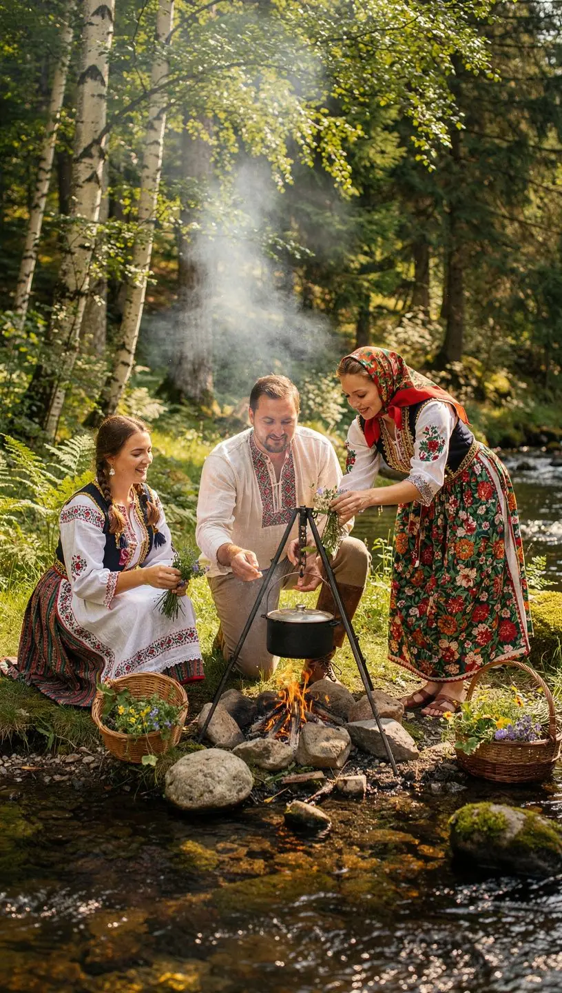Ručne zbierané bylinky rozložené na prírodnom plátne