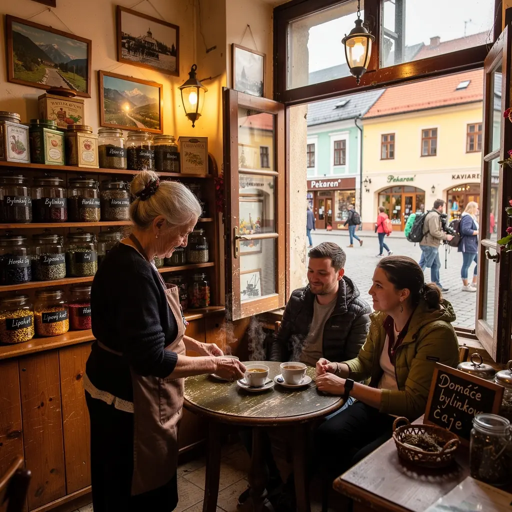 Rodinný rituál varenia bylinného čaju v útulnom prostredí domu