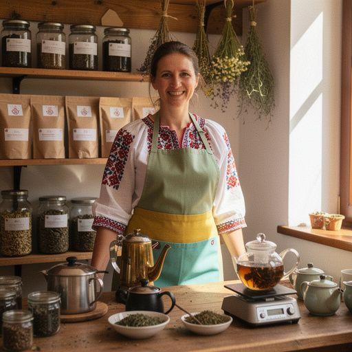 Klasická kombinácia chutí bylinkového čaju v rustikálnom prostredí.